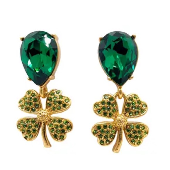 Oscar de la Renta Clover Bracelet & Earrings - Picture 17 of 17